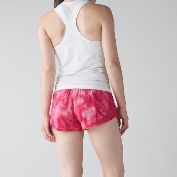 Lululemon Beat The Heat Shorts Tidal Trip Boom Juice Pink Size 10 | 2016 Retired - Picture 5 of 12